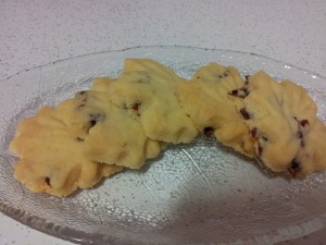 Shortbread shaped with my nice cookie cutter